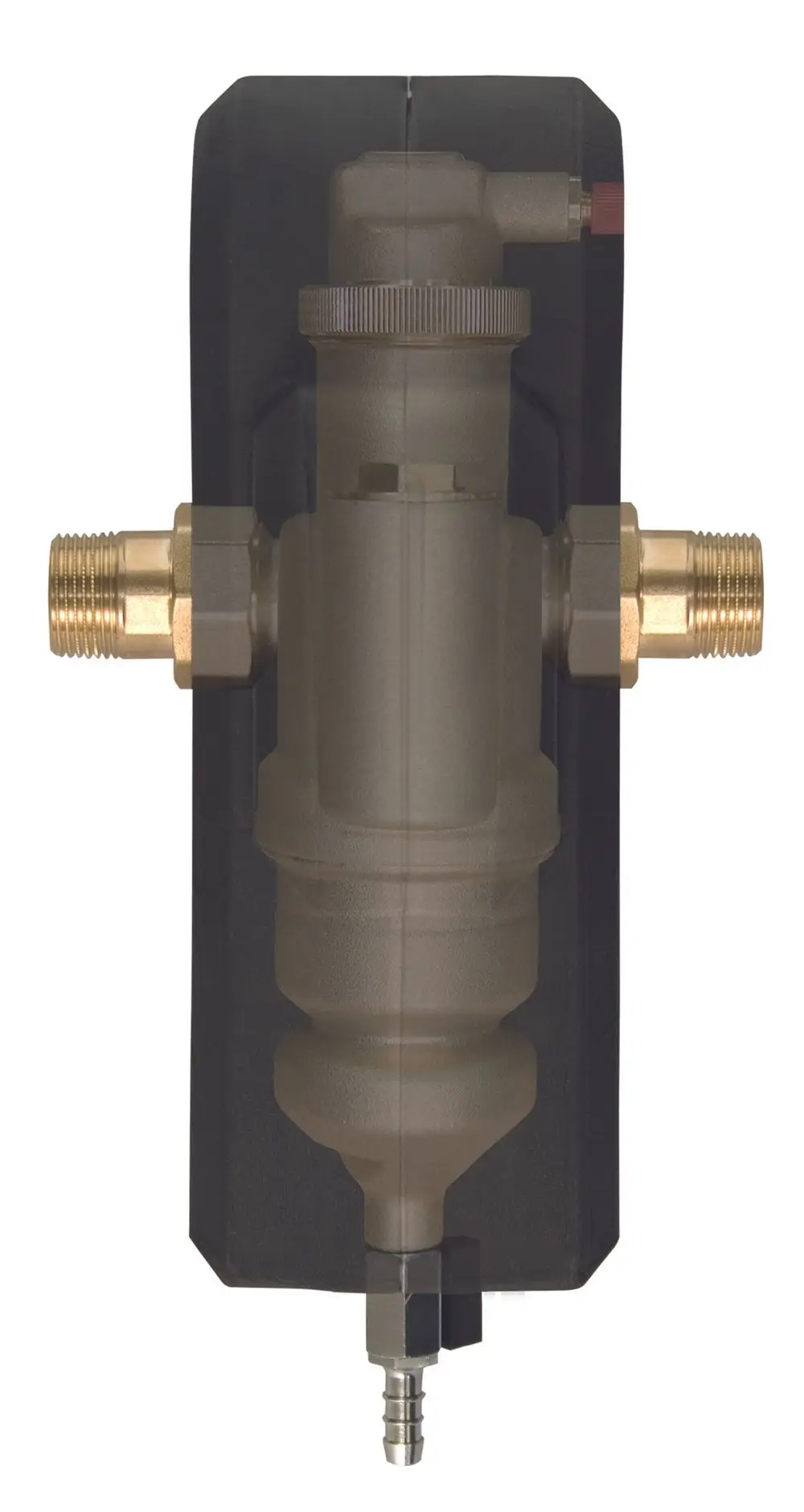 AQA therm SLA 3/4 Schlamm-Luftabscheider von BWT mit Anschluss für Wasserleitungen, der zur Trennung von Schlamm und Luft in hydraulischen Systemen dient.